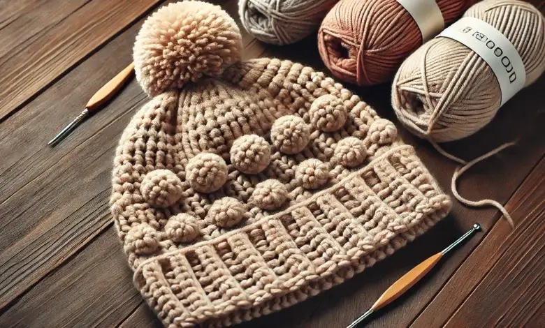 Bobble Stitch Crochet Hat