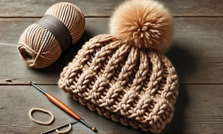 Chunky Winter Pom-Pom Hat