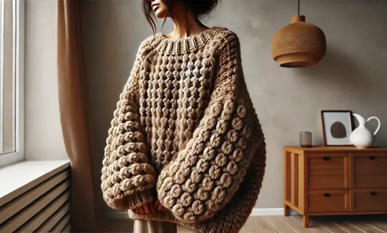 Classic Chunky Crochet Sweater