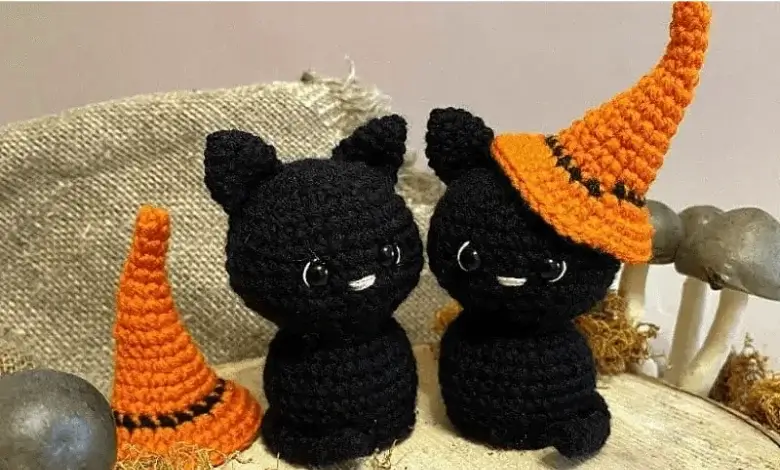 Crochet Black Cat