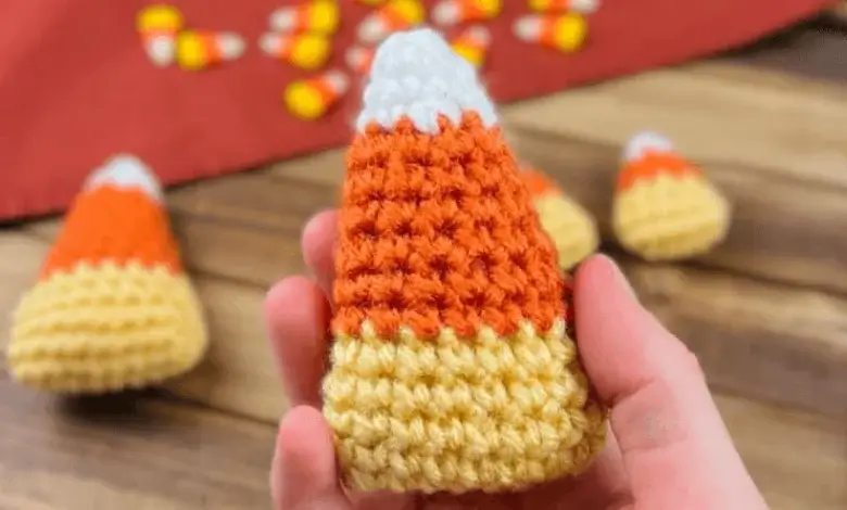 Crochet Candy Corn Garland