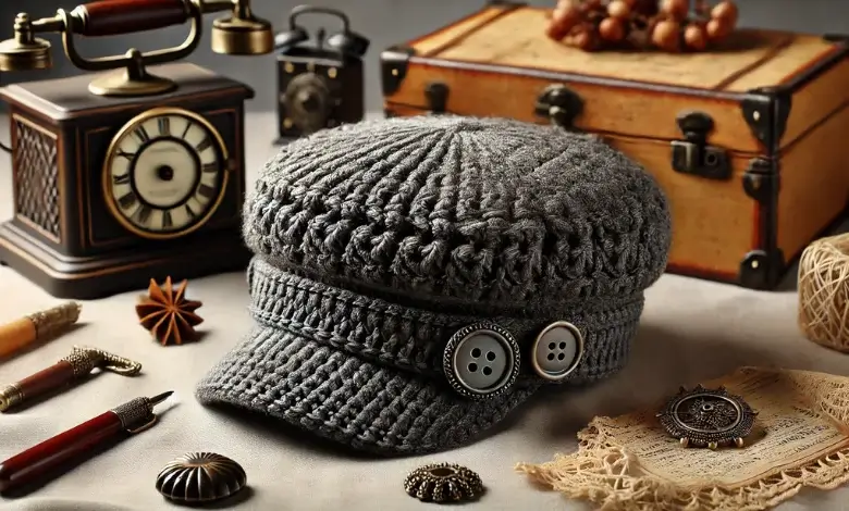 Crochet Newsboy Cap