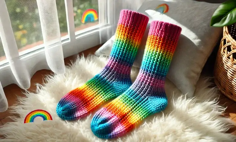 Rainbow Gradient Socks