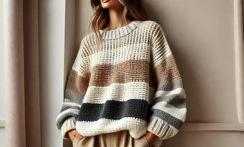 Striped Color Block Sweater