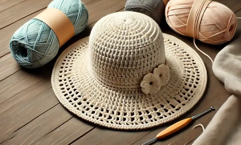 Sun Hat with Wide Brim