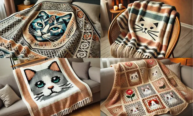 Cat Crochet Blanket Patterns