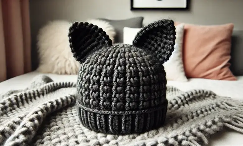 Cat Ear Crochet Hat