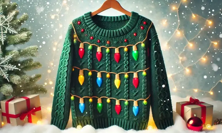 Christmas Lights Jumper Pattern