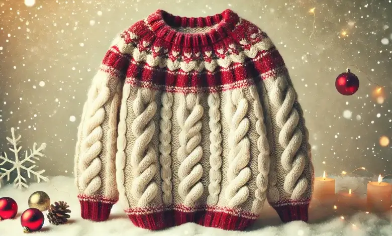 Chunky Knit Christmas Sweater Pattern