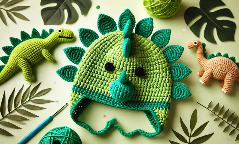 Dinosaur Spike Crochet Hat