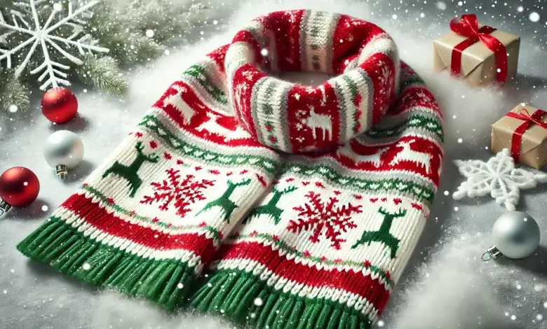 Festive Scarf Knitting Pattern