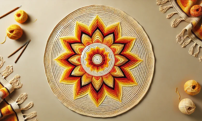 Sunburst Circular Blanket