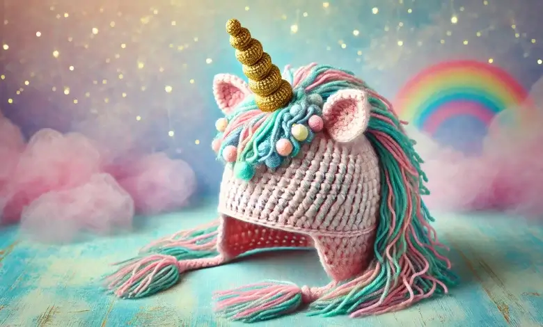 Unicorn Crochet Hat