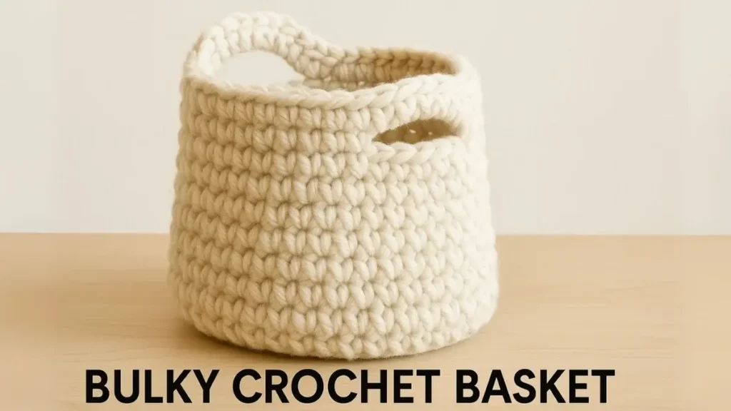Bulky Crochet Basket Crochet Pattern