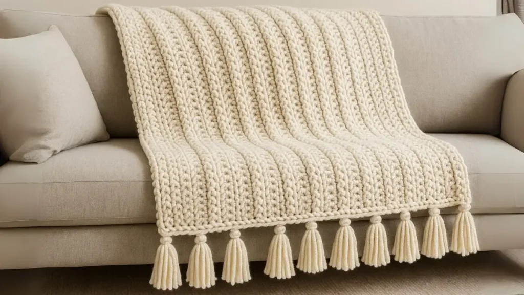 Cozy Sofa Throw Crochet Pattern