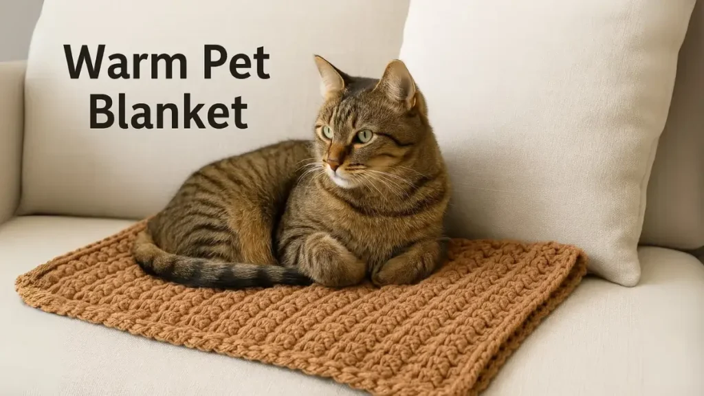 Warm Pet Blanket Crochet Pattern