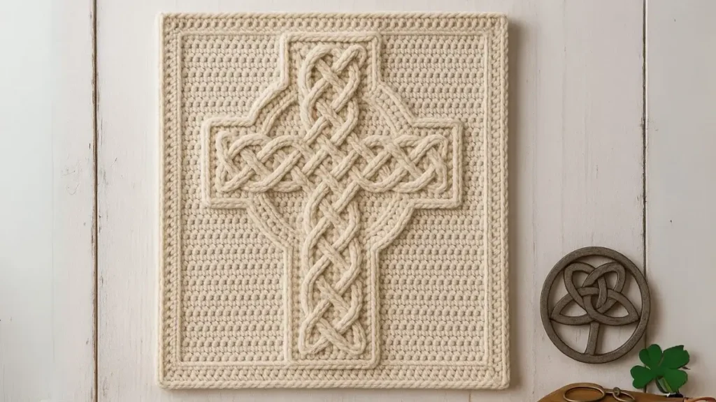 Intricate Celtic Cross Wall Art