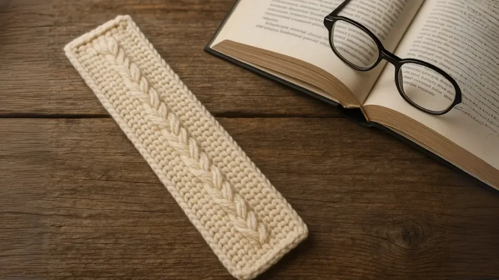 Simple Cable Bookmark - Perfect for Beginners