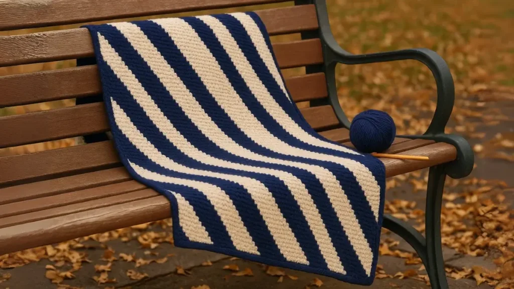 Diagonal Stripes Throw