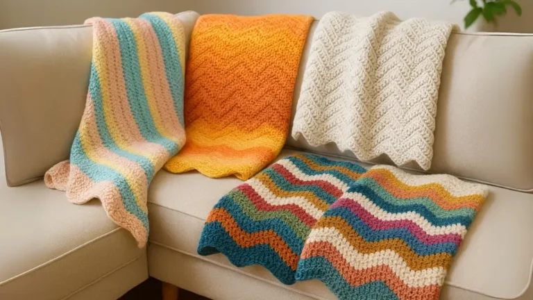 Free Crochet Ripple Blanket Patterns