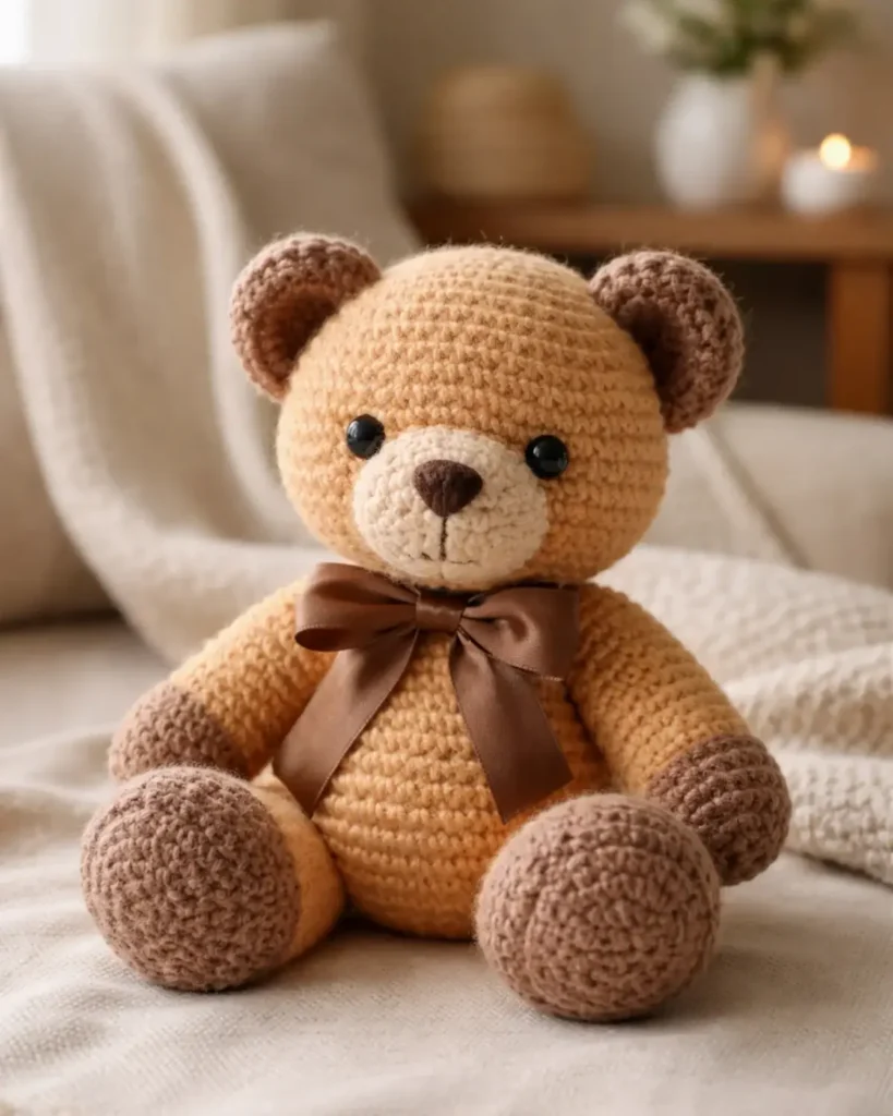 Honey Hug Crochet Teddy Bear