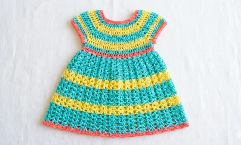 Coral crochet beach coverup